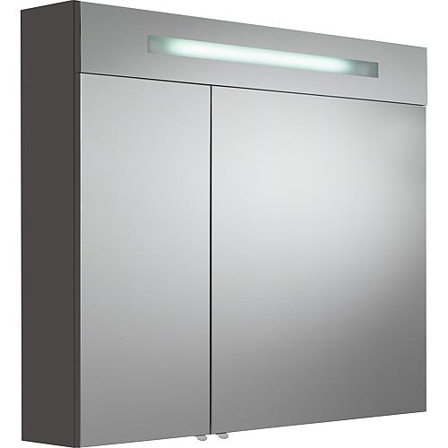 Mirror cabinet with LED-illuminated trim, width 900 mm Standard 2