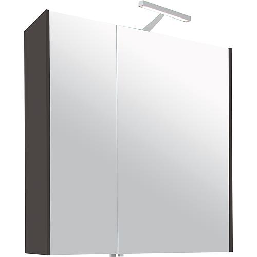 Mirror cabinet with LED lighting, 700 mm width Standard 2