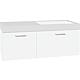 Washbasin base cabinet Empi with washbasin made of cast mineral composite Standard 1