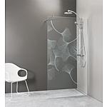 Efim walk-in shower enclosure, 1 side panel with stabilising rod