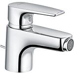 Bidet mixer KLUDI PURE & SOLID with pop-up drain set, chrome