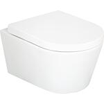 Wand-Tiefspül-WC Kureika BxHxT: 360x320x540 mm Spülrandlos Keramik weiß