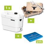 Aktionsset
Schmutzwasserhebeanlage SANIVITE® + WS Sitzkissen + Gratis WMF Steakbesteck-Set