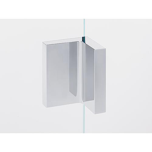 Elira walk-in shower enclosure, 1 side panel with stabilising rod