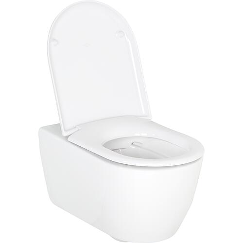 Pack combiné Evenes Aimera WC suspendu Aimera sans bride avec abattant WC Turvo softclose Anwendung 2