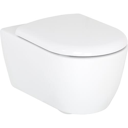 Combi-Pack Evenes Aimera WC mural Aimera sans bord de rinçage avec abattant Turvo softclose