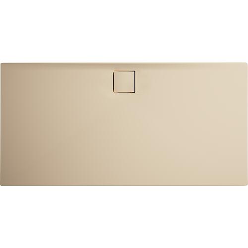 Hüppe EasyFlat rectangular shower tray Drain hole on the long side