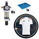 Pack promotionnel WS Dispositif de filtrage eau sanitaire DN 25 (1") + maillot original DFB - domicile 2024 adidas, hommes + WS coussin de siège