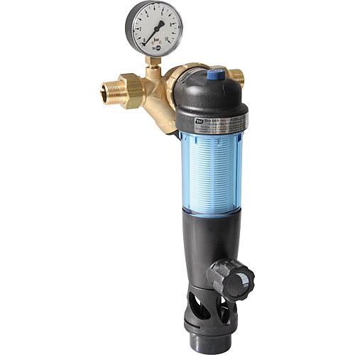 Dispositif de filtrage DUO DFR pour eau sanitaire avec réducteur de pression Standard 1