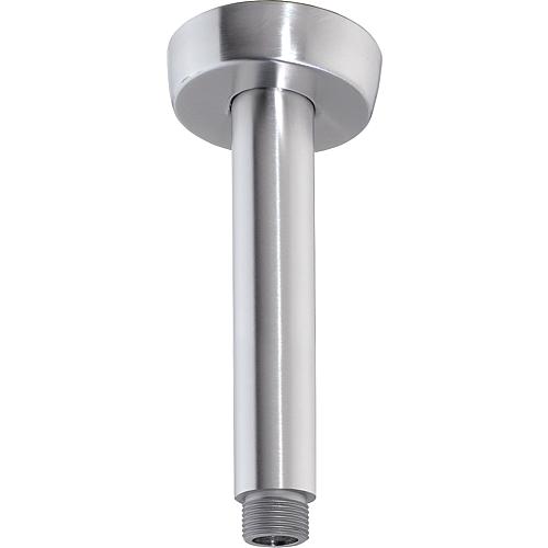 tube raccord plafond tete de douche L=100mm inox inox brossé