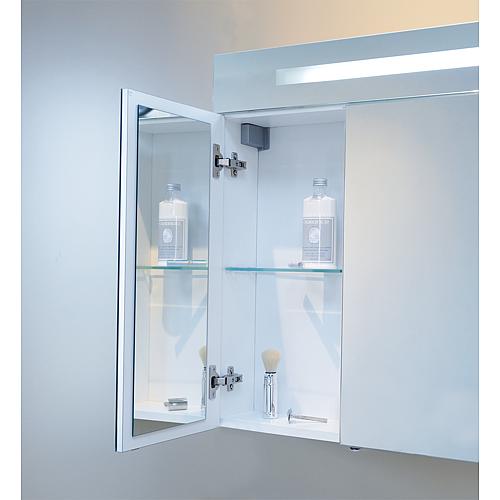 Bathroom furniture set ENISAR series MAA high-gloss white with mirrored cabinet