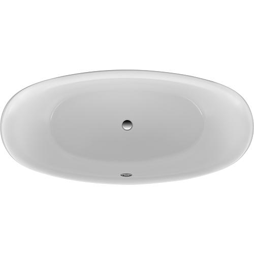 Bathtub CLAS W x H x D: 1800x745x835 mm, free-standing, capacity: 200 l acrylic white