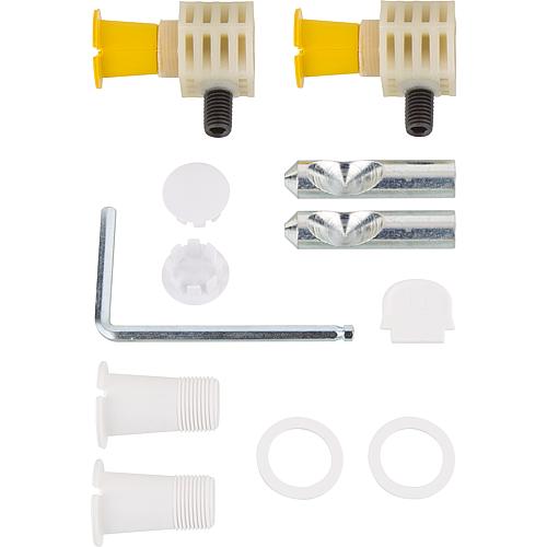 Fixing kit for wall-mounted toilet/bidet Standard 1