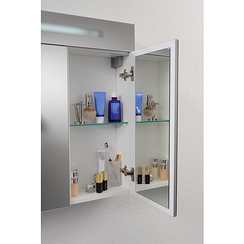 Mirror cabinet with LED-illuminated trim, width 900 mm Anwendung 7