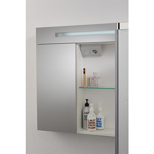 Mirror cabinet with LED-illuminated trim, width 900 mm Anwendung 8