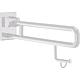 Nylon Series 400 hinged support rail with toilet paper holder Standard 1