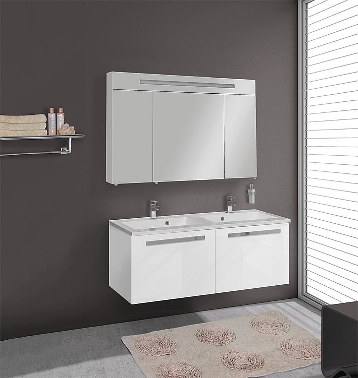 Ebli Bathroom Furniture Set Mab Series White High Gloss