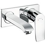 Metris flush wall-mounted washbasin mixer