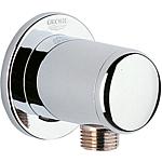 Relexa wall connection elbow, with round collar