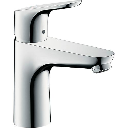 Washbasin mixer Hansgrohe 100 Focus, projection 119mm, chrome, without drain set