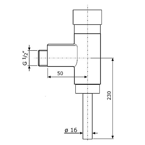 Spare parts for urinal pressure flusher, type 688 VIVA Standard 1