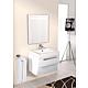 Bathroom furniture set ENNA, series MAB, high-gloss white, width 600 mm