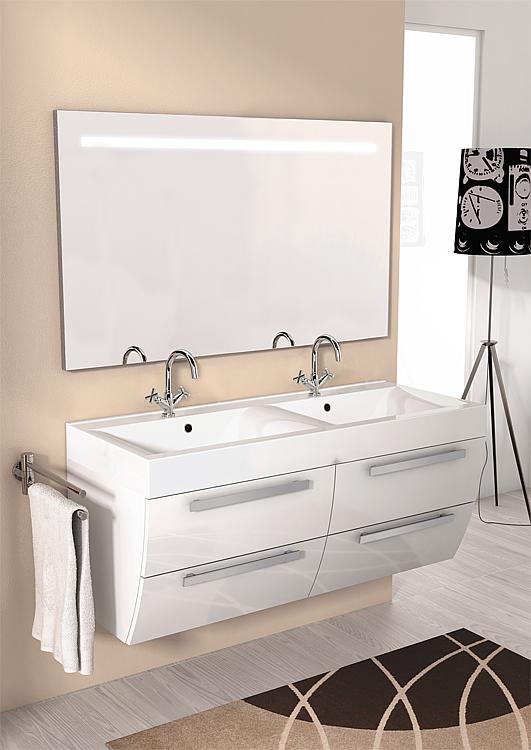 Enna Bathroom Furniture Set Mab Series White High Gloss Width 1200 Mm