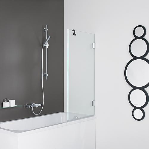Farfalla bath shower screen, 1 glass rotating element Standard 1