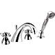 Retro 4-hole bath edge mixer set Standard 1