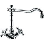 Retro washbasin mixer tap, angular, swivel-mounted