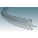 Water deflector profile B with strip for bottom tray joint, 1/4 circle (curved)