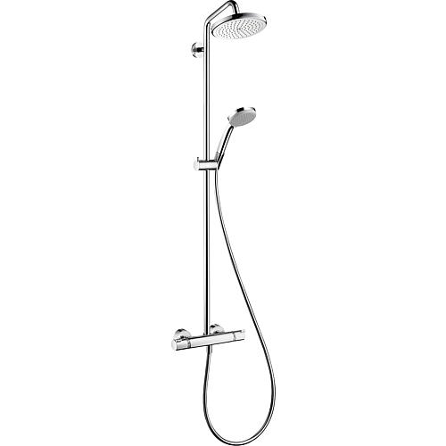 Shower system Showerpipe 220 Croma 1jet, with thermostat Standard 1