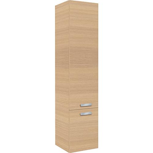 Tall Cabinet Series Mab 2 Doors Light Oak Left Stop 350x1585x370 Mm