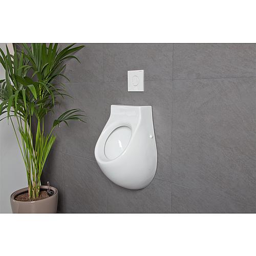 Urinal-Betätigungsplatten mit Handauslösung (pneumatisch) Typ 01 Anwendung 4