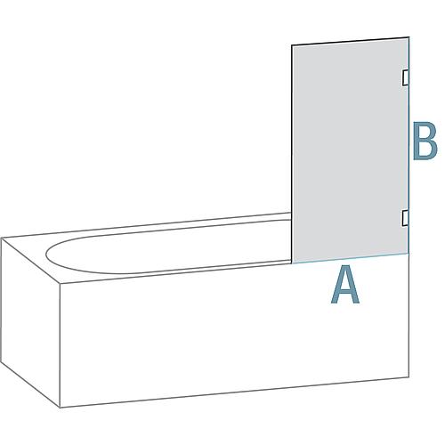 Water deflector profile for bottom tray joint Standard 3
