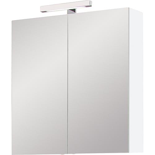 Armoire a glace avec éclairage blanc brillant avec 2 portes lxHxP 700x770x208 mm