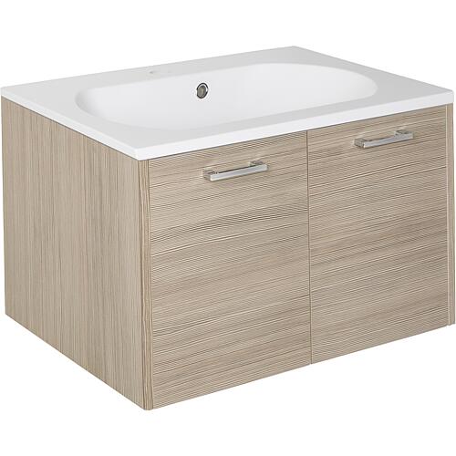 Meuble sous-vasque Eni avec vasque en fonte minérale, largeur 600 mm Standard 3