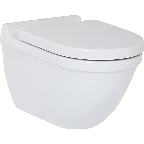 Starck 3 wall-mounted washdown toilet, with concealed fixing Standard 1