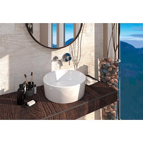 Happy Hour surface-mounted washbasin, round Anwendung 1