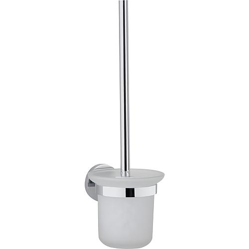 Toilet brush set Rumba, with wall bracket, chrome-plated brass