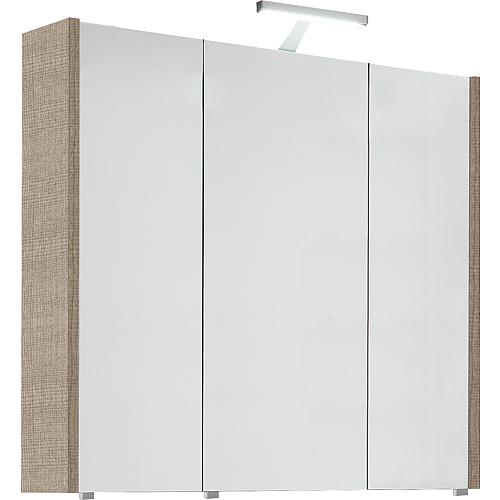 Mirror cabinet with LED lighting, 850 mm width Standard 3