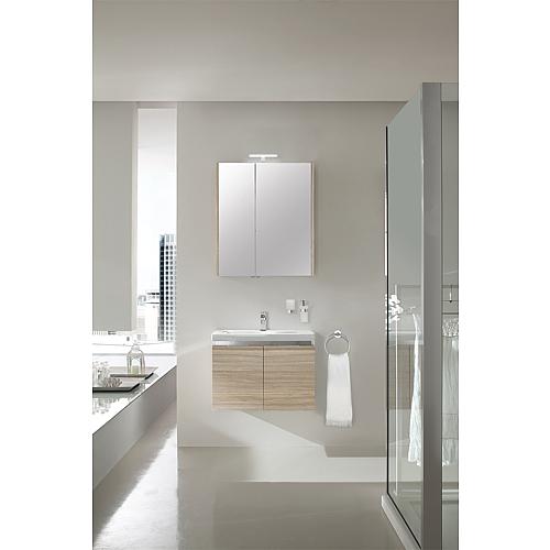 EOLA bathroom furniture set Light brown larch Width 700 mm