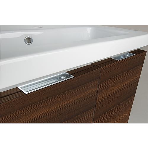 WTU+ceramic WB EOLA Brown larch 2 doors 710x580x380 mm