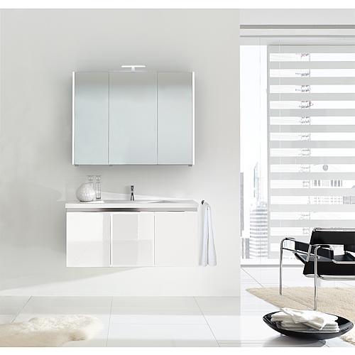 Bathroom furniture set ENOVI, series MBH, high-gloss white, 3 doors, width 1060 mm