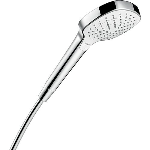 Hand shower Hansgrohe Croma Select E Vario 3 spray modes Ø 110 mm white/chrome