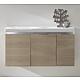 WTU+ceramic WB EOLA Light brown larch 3 doors 960x580x380 mm