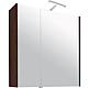 Armoire a glace avec eclairage meleze marron - 2 portes 700x750x188mm