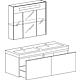 Bathroom furniture set EPIC series MBH beaver oak, 2 drawers