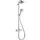 Shower system Hansgrohe Raindance Select hand shower, overhead shower Ø 240 mm and thermostat chrome