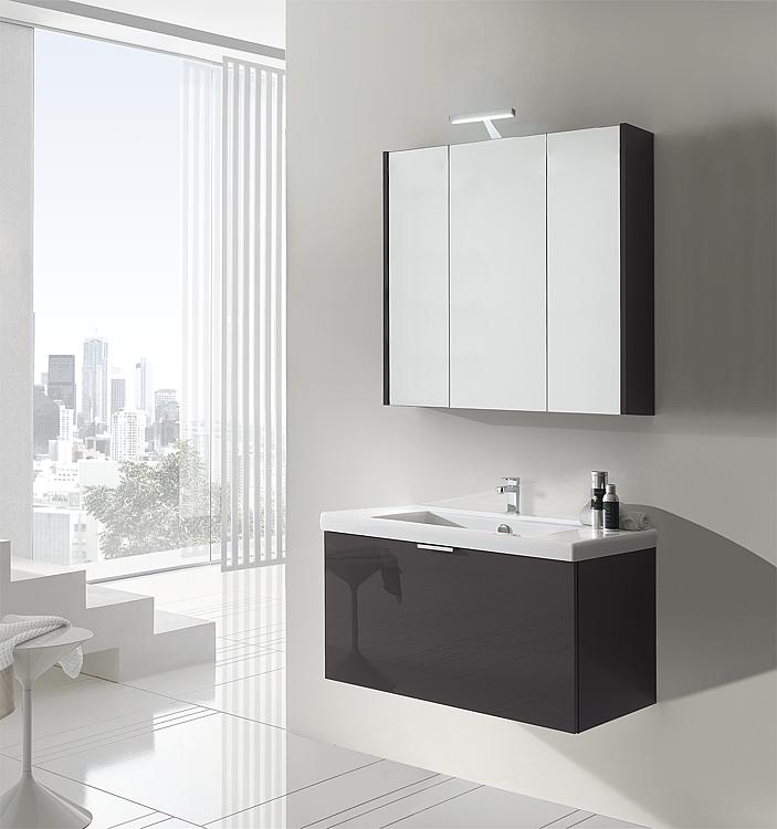 Epil Bathroom Furniture Set Mbf Series Anthracite High Gloss